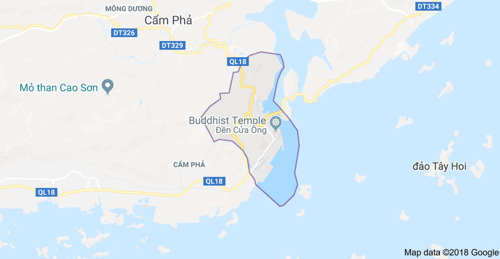 Map of Cua Ong Temple 